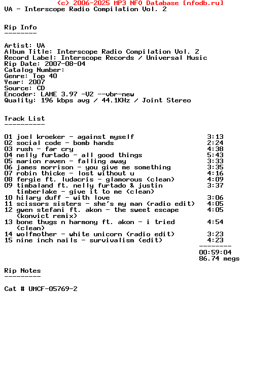 VA-Interscope_Radio_Compilation_Vol._2-Promo-2007
