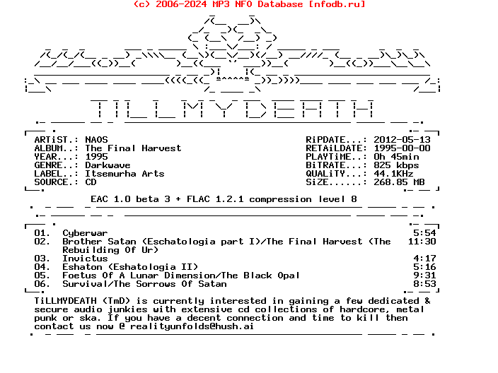 Naos-The_Final_Harvest-CD-FLAC-1995
