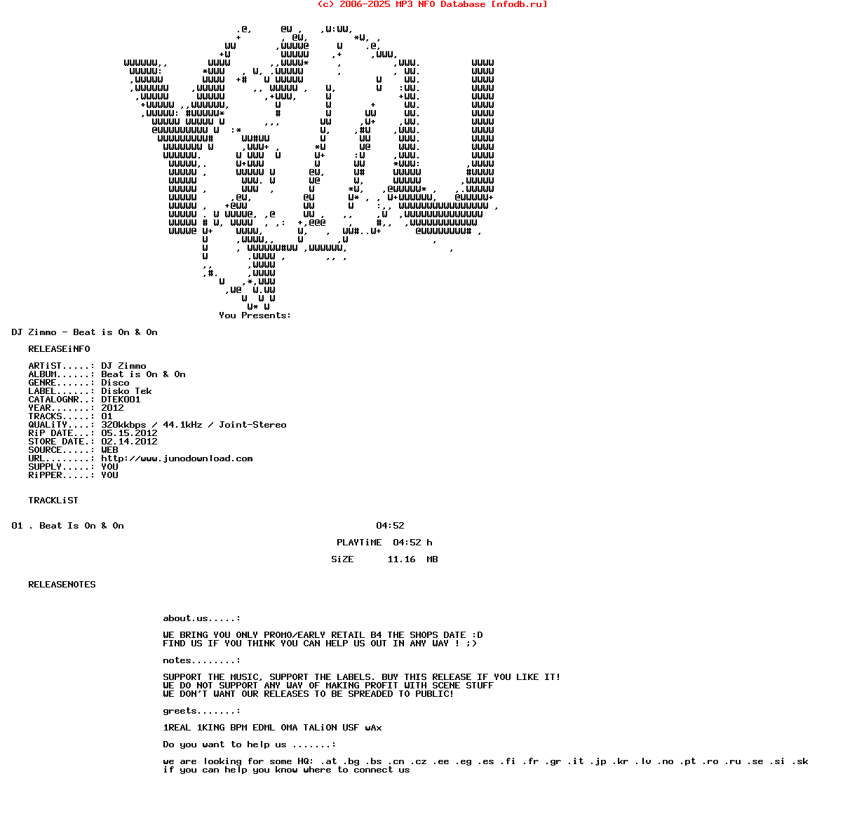 Dj_Zimmo_-_Beat_Is_On_And_On-(DTEK001)-WEB-2012-YOU