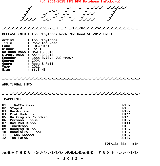The_Playtones-Rock_The_Road-SE-2012-LoKET