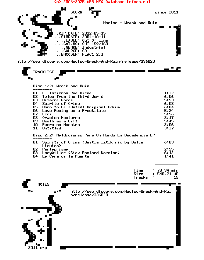 Hocico-Wrack_And_Ruin-2CD-2004