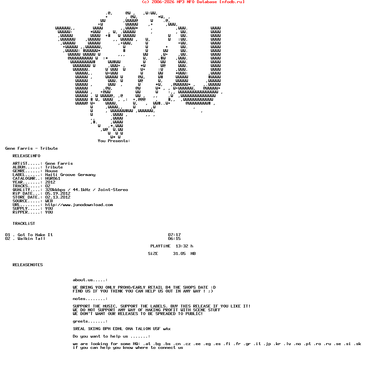 Gene_Farris_-_Tribute-(HGR061)-WEB-2012-YOU