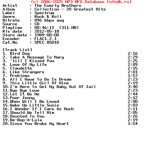 The_Everly_Brothers-Collection_-_20_Greatest_Hits-CD-1989