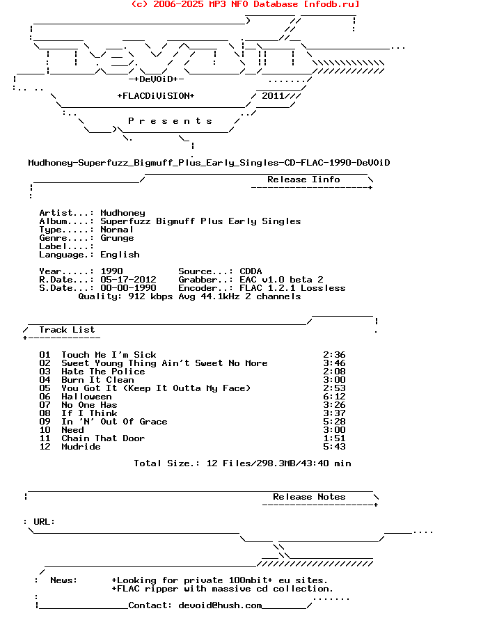 Mudhoney-Superfuzz_Bigmuff_Plus_Early_Singles-CD-FLAC-1990