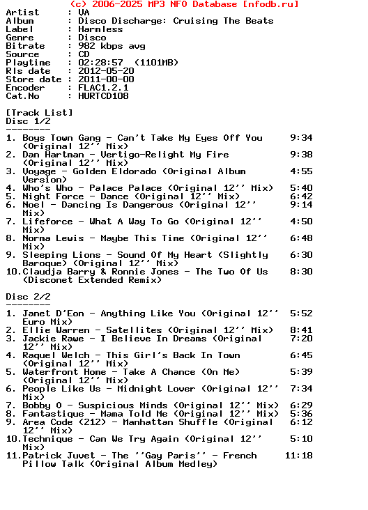 VA-Disco_Discharge_Cruising_The_Beats-2CD-2011