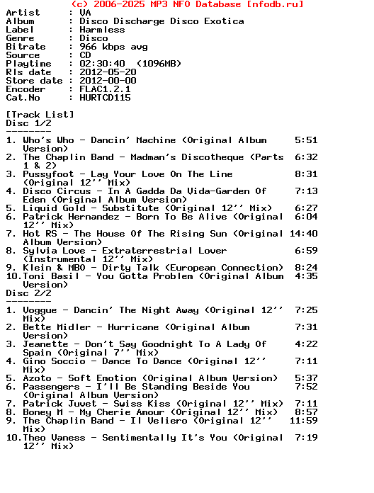 VA-Disco_Discharge_Disco_Exotica-2CD-2012