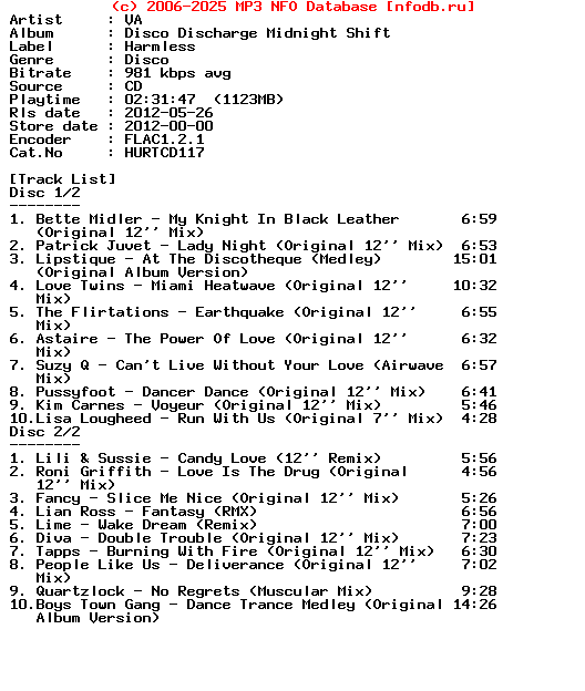 VA-Disco_Discharge_Midnight_Shift-2CD-2012
