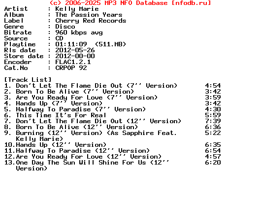 Kelly_Marie-The_Passion_Years-CD-2012