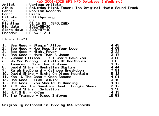 VA-Saturday_Night_Fever-Ost_Remastered-CD-FLAC-2007