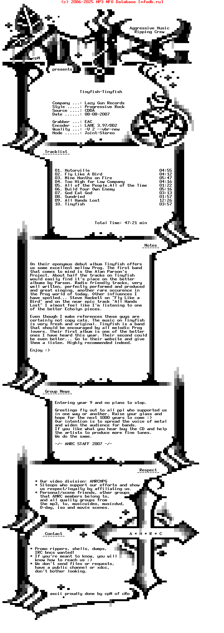 Tinyfish-Tinyfish-2006-AMRC