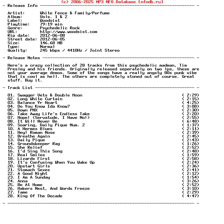 White_Fence_And_Family-Perfume-Vols._1_And_2-2012