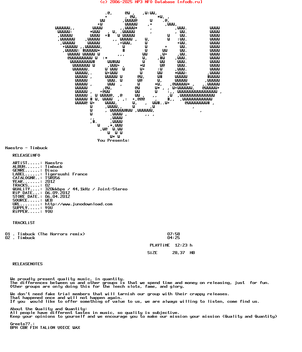 Maestro_-_Timbuck-(TSR056)-WEB-2012-YOU