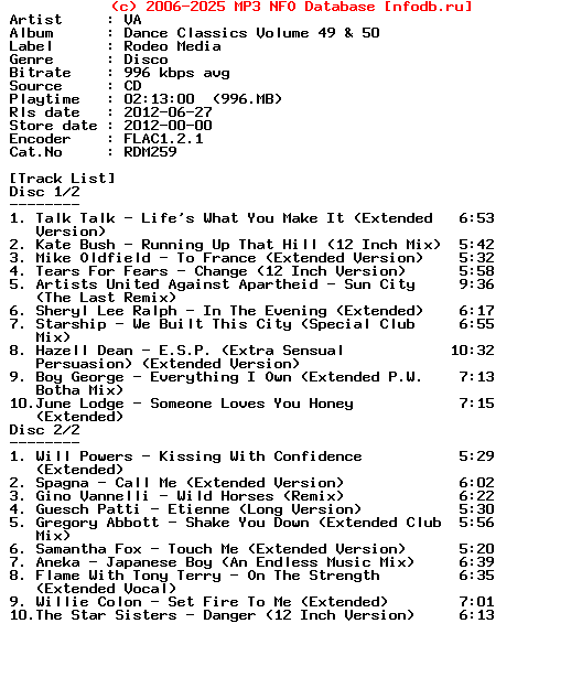 VA-Dance_Classics_Vol_49_And_50-2CD-2012