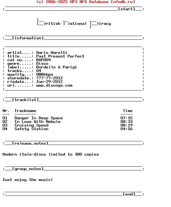 Mario_Moretti-Past_Present_Perfect-(BAP004)-Vinyl-2012-Bnp