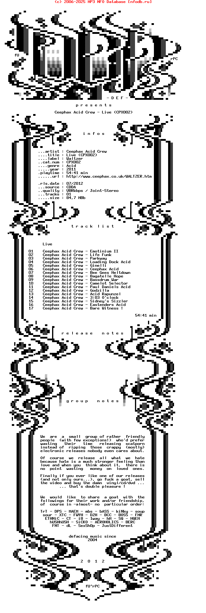 Ceephax_Acid_Crew-Live-(CPX002)-CD-2011-DEF