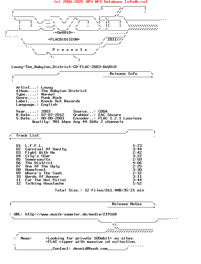 Lousy-The_Babylon_District-CD-FLAC-2003