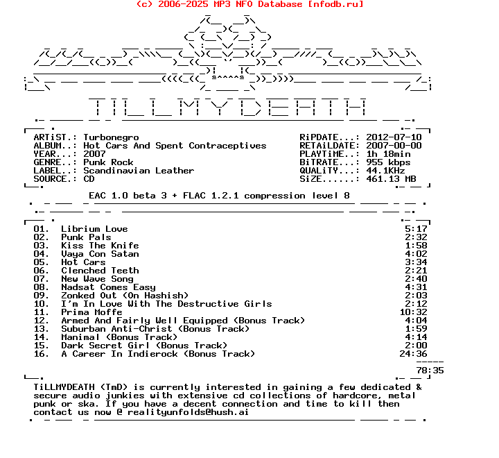 Turbonegro-Hot_Cars_And_Spent_Contraceptives-Remastered-CD-FLAC-2007