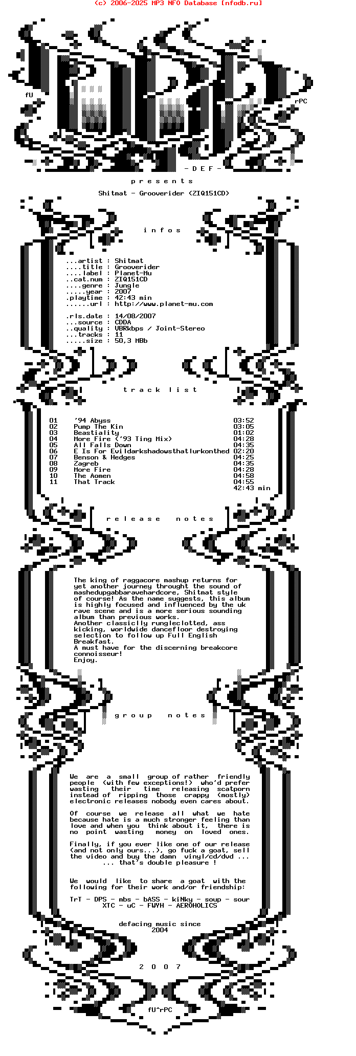 Shitmat-Grooverider-(ZIQ151CD)-2007-DEF