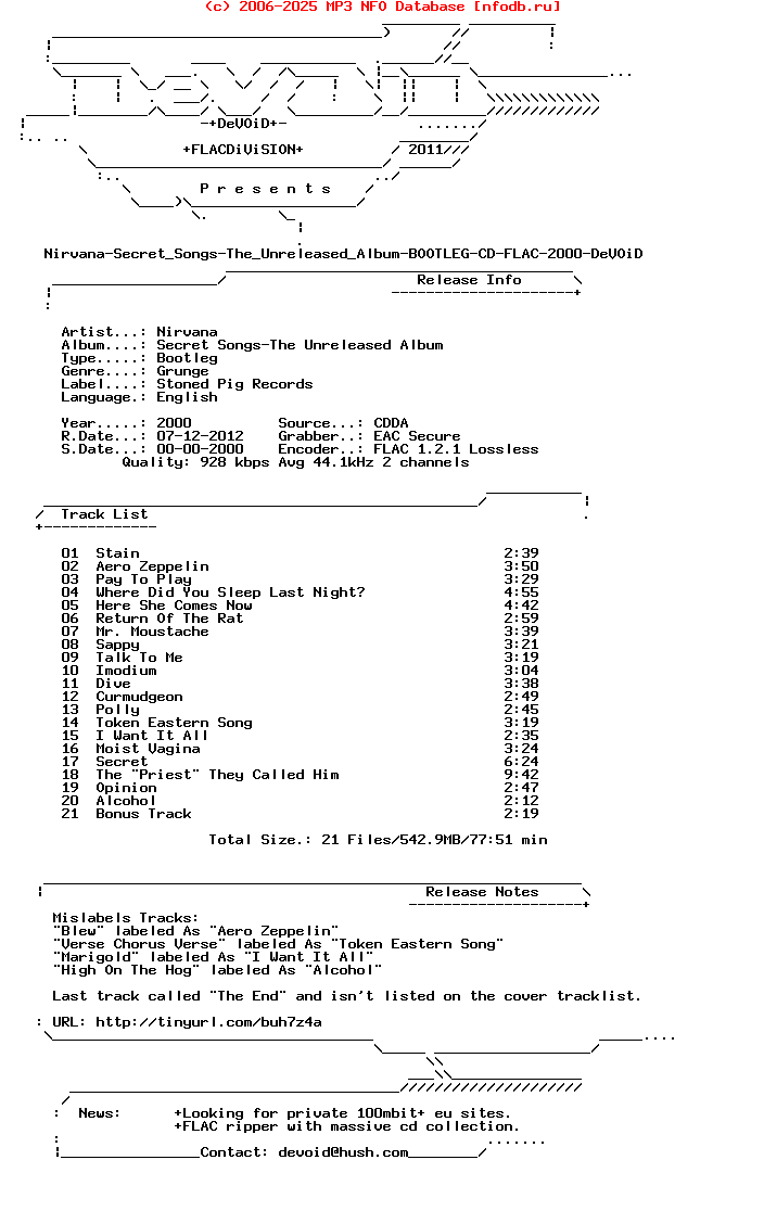 Nirvana-Secret_Songs-The_Unreleased_Album-Bootleg-CD-FLAC-2000