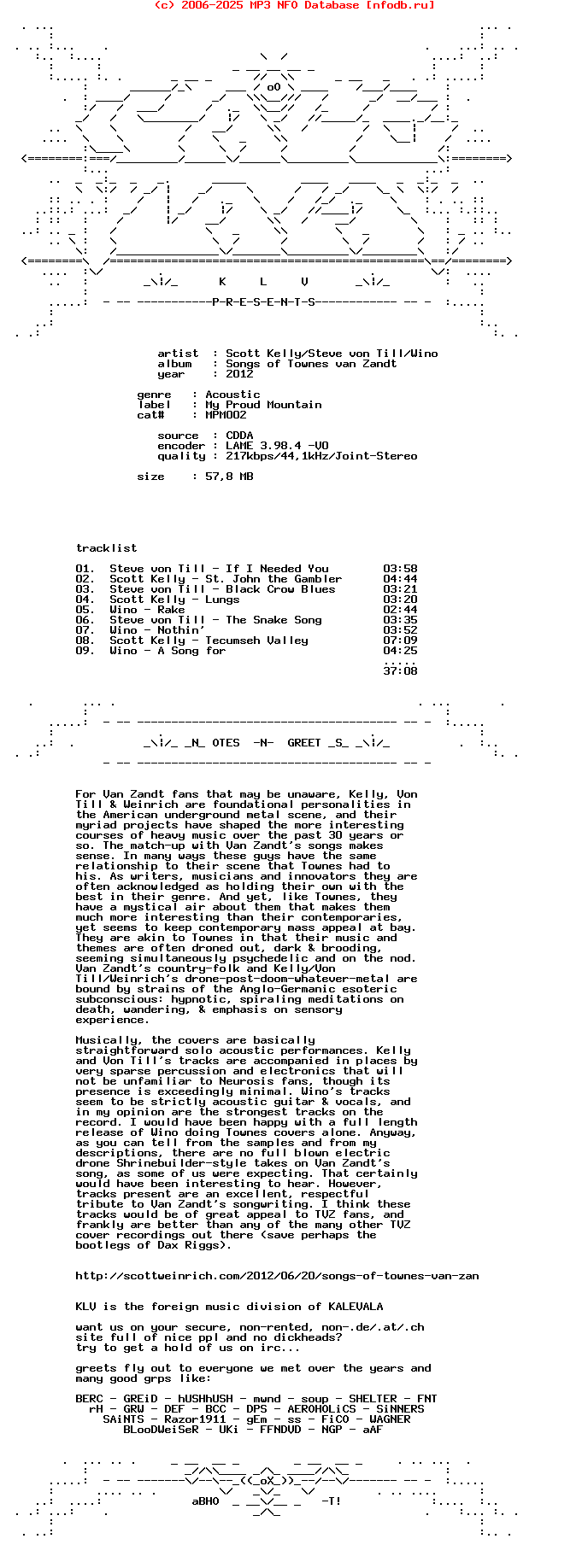 Scott_Kelly-Steve_Von_Till-Wino--Songs_Of_Townes_Van_Zandt-2012-Klv
