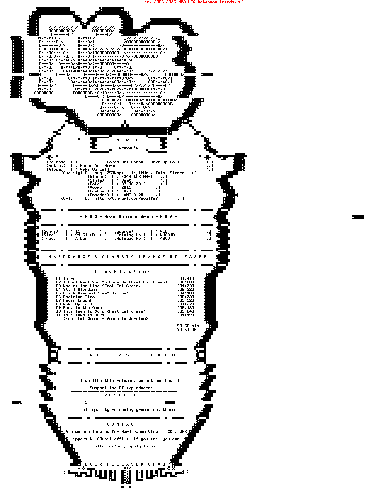 Marco_Del_Horno_-_Wake_Up_Call-(WUC01D)-WEB-2011-NRG