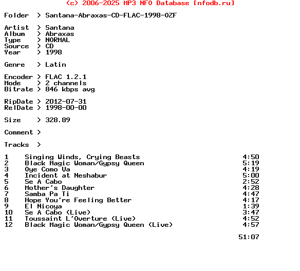 Santana-Abraxas-CD-FLAC-1998-Ozf