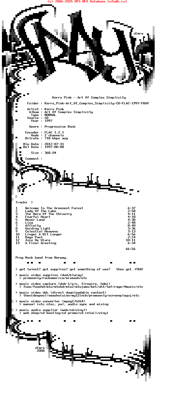 Kerrs_Pink-Art_Of_Complex_Simplicity-CD-FLAC-1997-FRAY