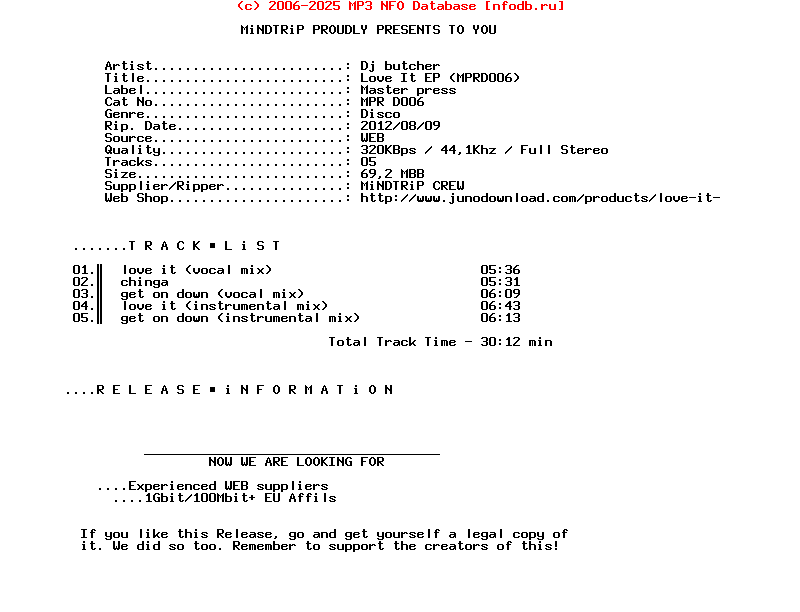 Dj_Butcher-Love_It_Ep_(MPRD006)-WEB-2012