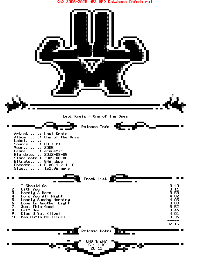 Levi_Kreis-One_Of_The_Ones-CD-FLAC-2005