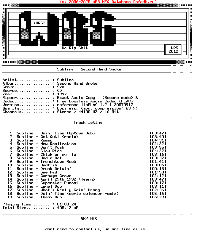 Sublime-Second_Hand_Smoke-CD-FLAC-1997-Wrs