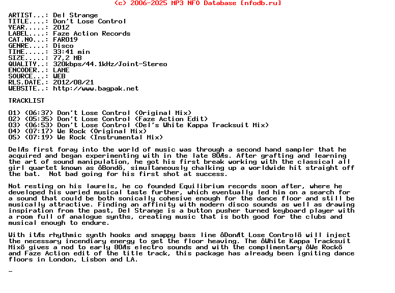 Del_Strange-Dont_Lose_Control-(FAR019)-WEB-2012