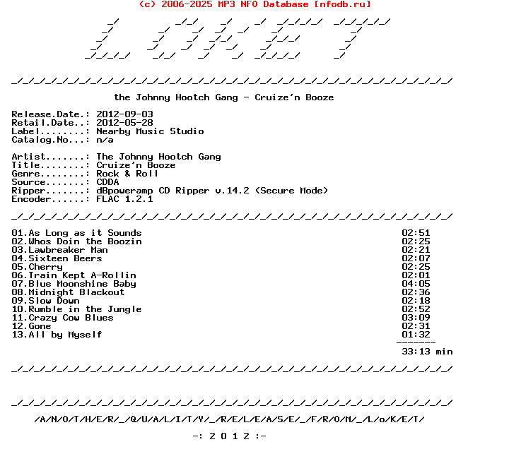 The_Johnny_Hootch_Gang-Cruizen_Booze-CD-FLAC-2012