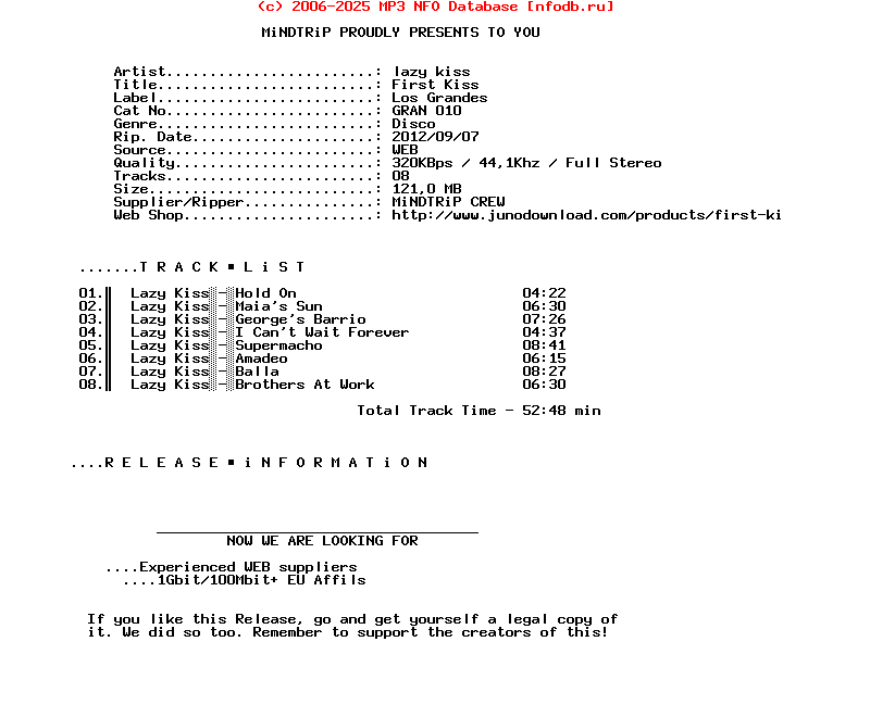 Lazy_Kiss-First_Kiss_(GRAN010)-WEB-2012