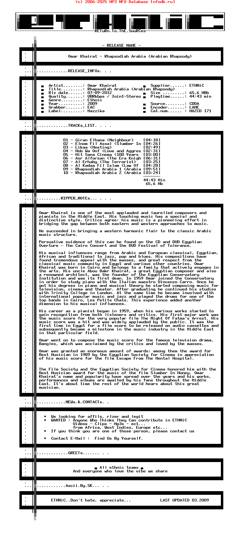 Omar_Khairat-Rhapsodiah_Arabia_(ARABIAN_RHAPSODY)-Reedition-Eg-2009-ETHNiC