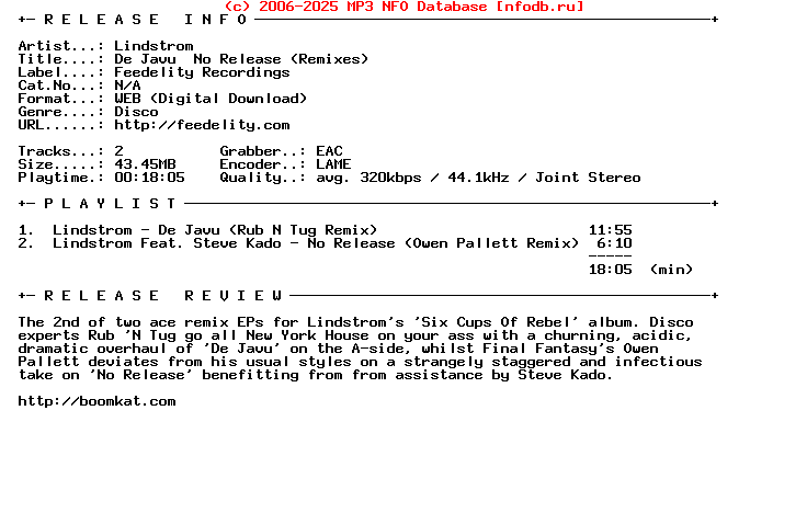 Lindstrom-De_Javu__No_Release_(REMIXES)-WEB-2012