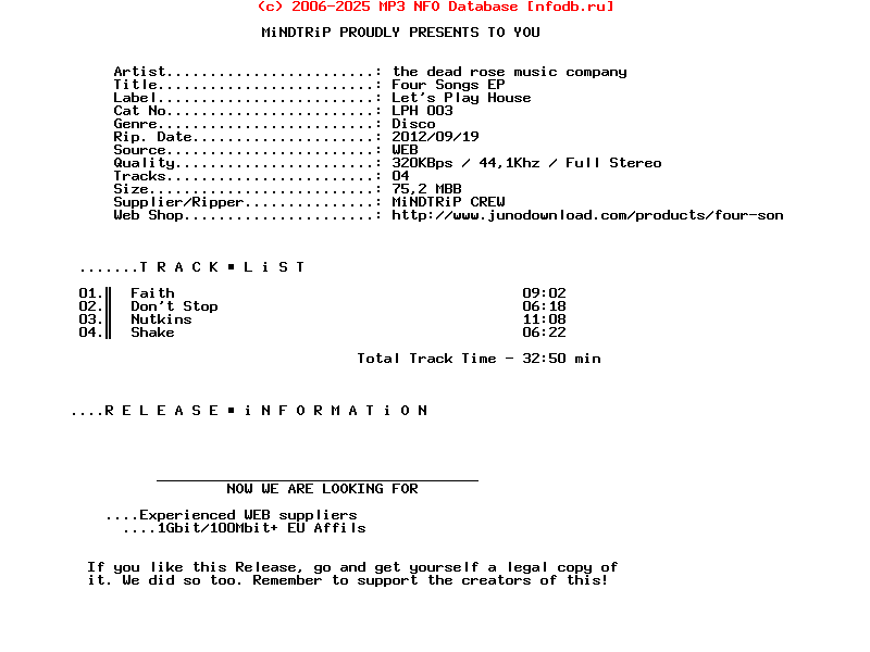 The_Dead_Rose_Music_Company-Four_Songs_Ep_(LPH003)-WEB-2012