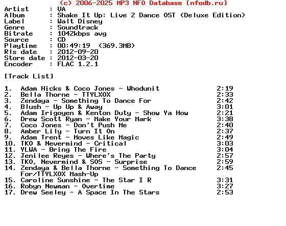 VA-Shake_It_Up_Live_2_Dance-Ost_Deluxe_Edition-CD-FLAC-2012
