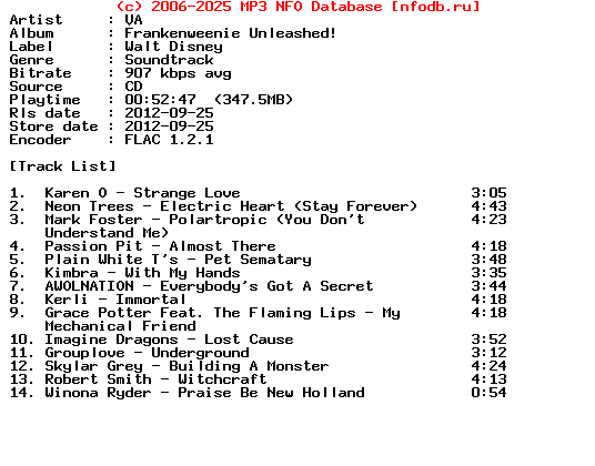VA-Frankenweenie_Unleashed-Ost-CD-FLAC-2012
