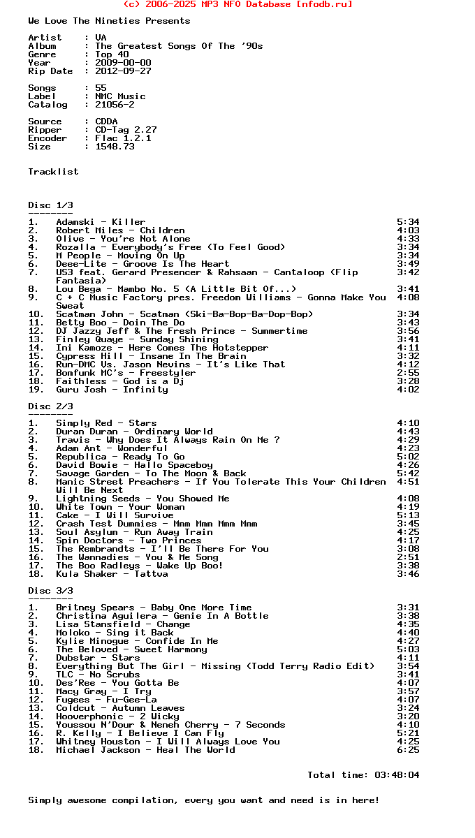 VA_-_The_Greatest_Songs_Of_The_90S-CD-3CD-(FLAC)-2009-Wltn