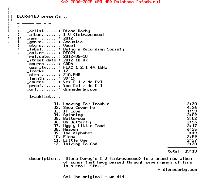 Diana_Darby-I_V_(INTRAVENOUS)-CD-FLAC-2012