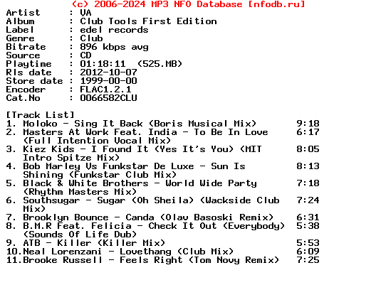 VA-Club_Tools_First_Edition-CD-1999