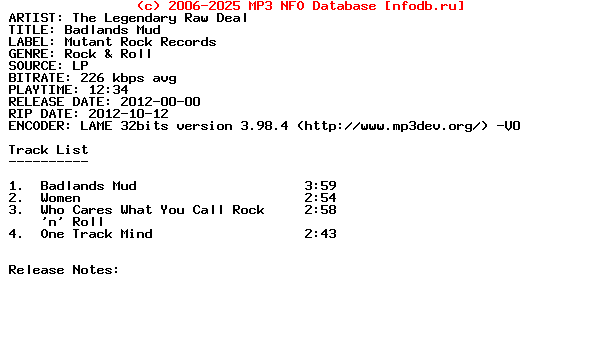 The_Legendary_Raw_Deal-Badlands_Mud-Vinyl-2012
