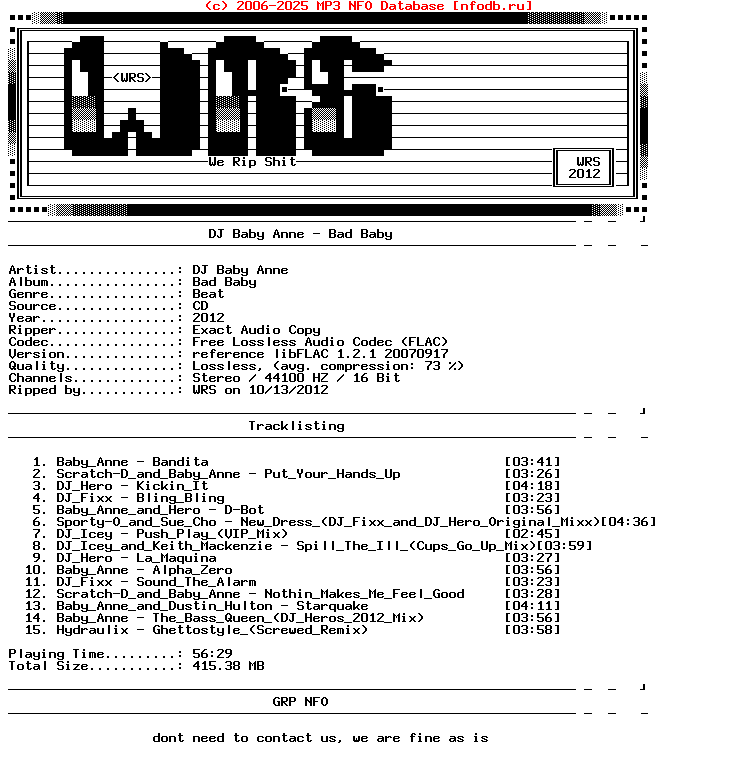 Dj_Baby_Anne-Bad_Baby-CD-FLAC-2012-Wrs