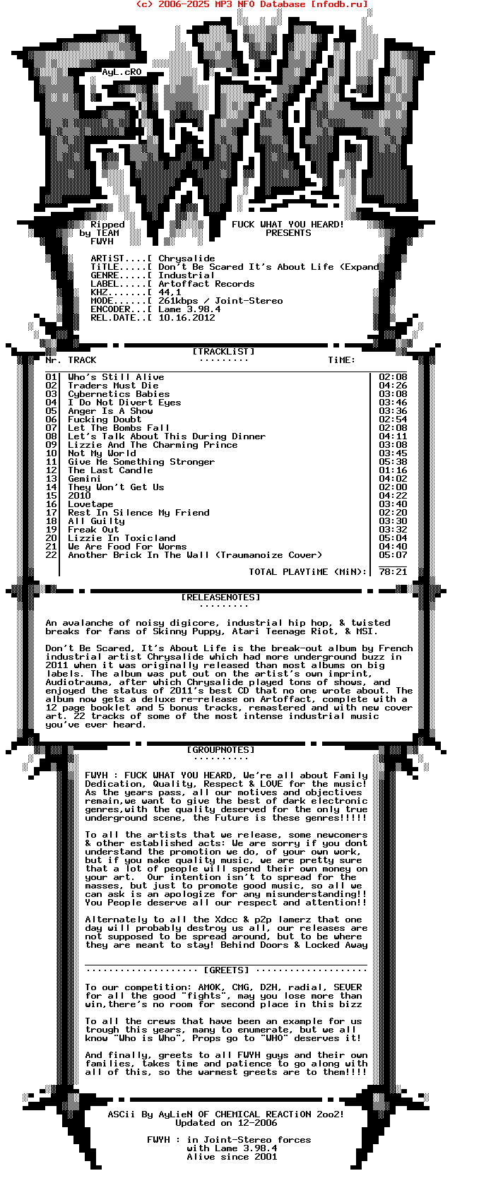 Chrysalide-Dont_Be_Scared_Its_Abofe_(EDEPA-20)-2012.N012
