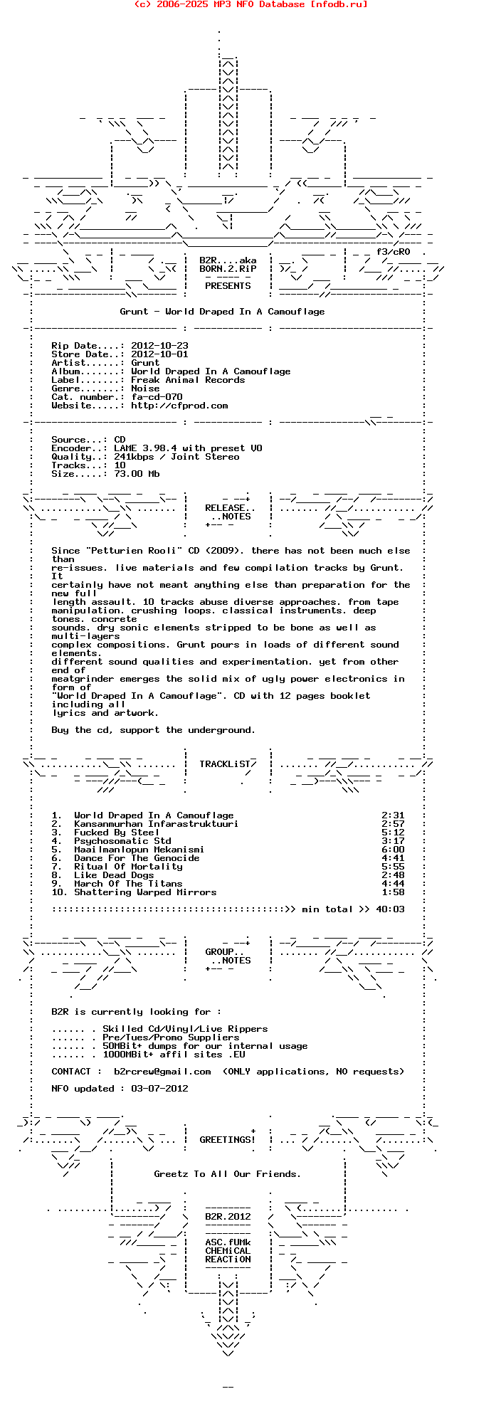 Grunt-World_Draped_In_A_Camouflage-2012