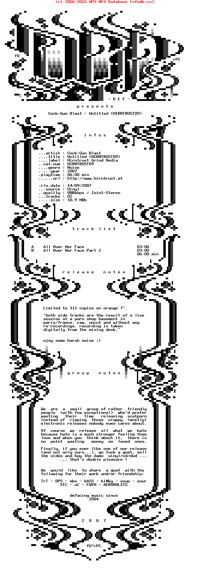 Cock-Gun_Blast-Untitled-(HIRNTRUST09)-Vinyl-2007-DEF