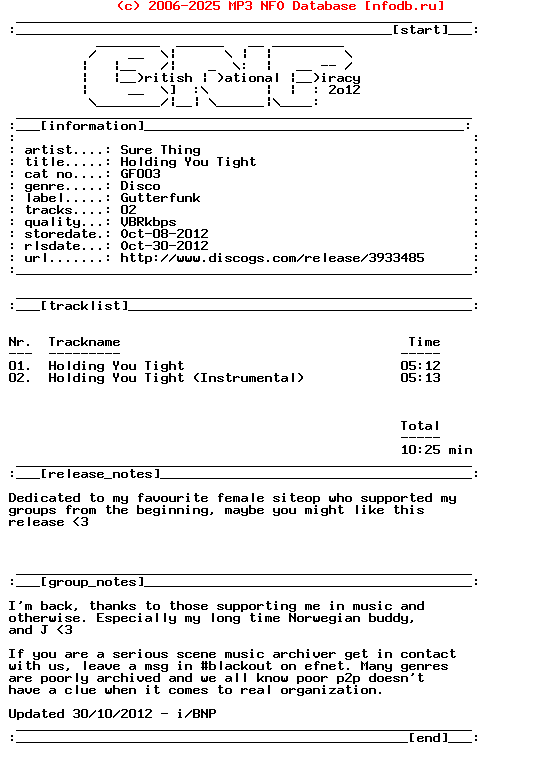 Sure_Tholding_You_Tight-(GF003)-Vinyl-2012-Bnp_Intp_Int