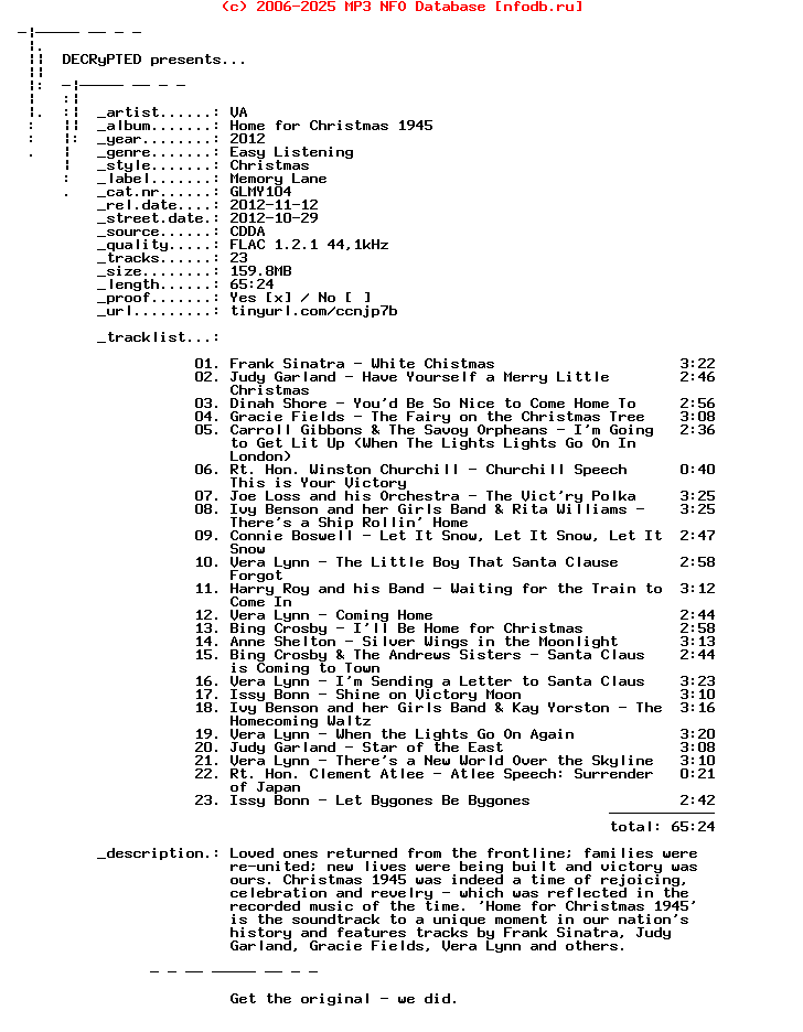 VA-Home_For_Christmas_1945-CD-FLAC-2012