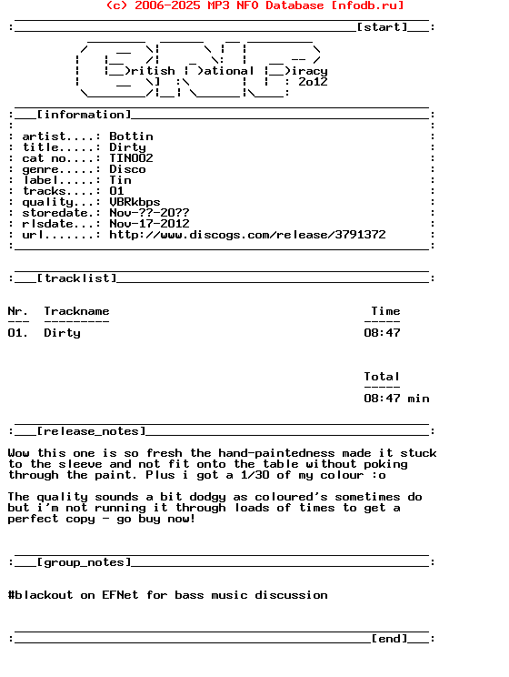 Bottin-Dirty-(TIN002)-Vinyl-2012-Bnp