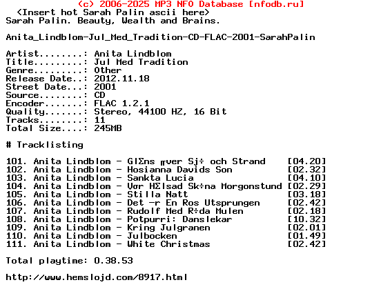 Anita_Lindblom-Jul_Med_Tradition-CD-FLAC-2001-Sarahpalin